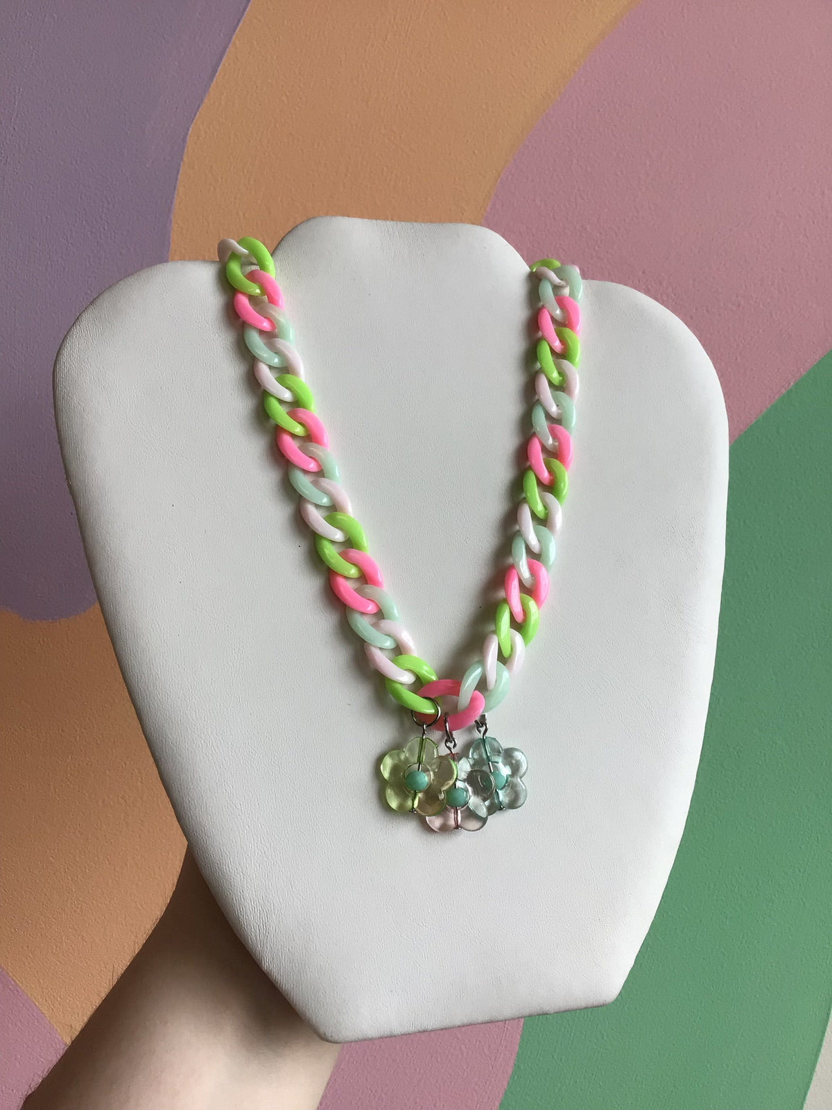 Happy Chain Link Necklace