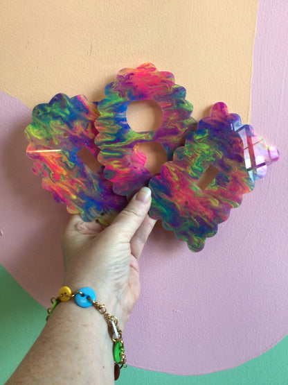 Neon Sparkling Paint Outlet Covers