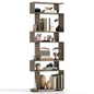 6-Tier Geometric Bookshelf with 2 Anti-Tipping Kits for Home Office
