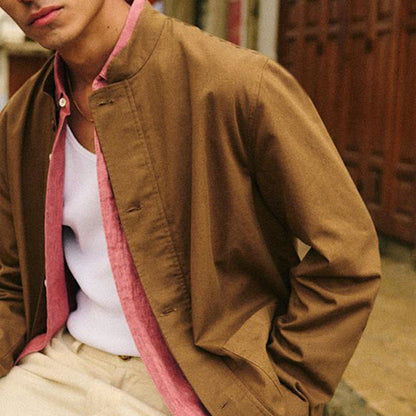 Springautumn New Mens Casual Suede Velvet Jacket