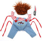 Striped Harness Pants For Dogs And Cats Fun Harness With Knife For Halloween 3-piece Set