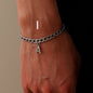 Simple Letter Titanium Steel Bracelet Men's Fashion