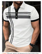 Mens Casual Printed Button-up Shirt With A Lapel Collar