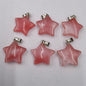 Natural Stone Crystal Agate Star Pendant
