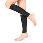 Compression Socks 20-30mmHg Calf Compression Sleeves Footless Compressed Socks for Varicose Veins Shin Splints Edema Recovery Maternity Cycling Running Travel Women & Men(XL-Black)