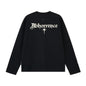 High-end Top American High-street Letter-embroidered Long-sleeve T-shirt For Men