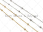 Gold Silver 2x4mm High Quality Satellite Ball Chain, sku#M358
