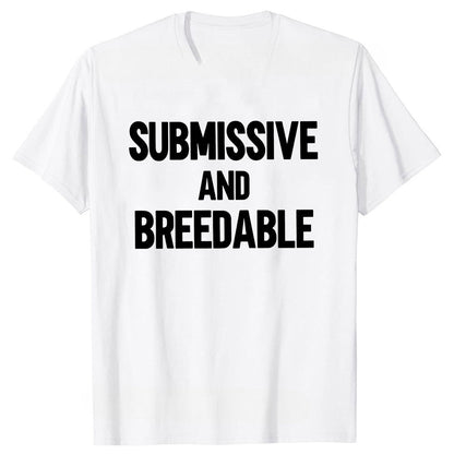 Obedient And Reproducible T-shirt Funny Humor Pure Cotton Neutral