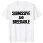 Obedient And Reproducible T-shirt Funny Humor Pure Cotton Neutral