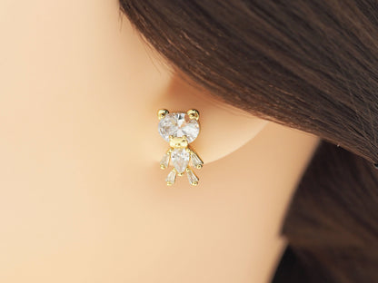 Cute Bear Stud Earrings, LD189