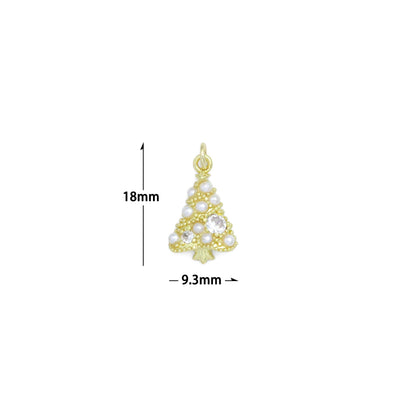 White Pearl Trees Charm Pendant,Sku#A483
