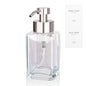 Foaming Soap Dispenser with Stainless Steel Pump 12oz Refillable Glass Liquid Dish Soap Bottles for Bathroom Kitchen Sink Home Decor