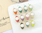 Gold Enamel Round Adjustable Ring, Sku#X327