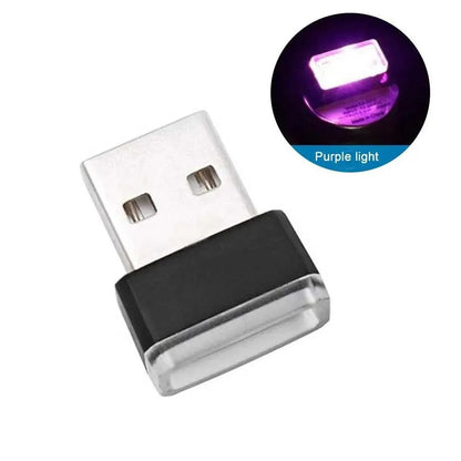 7 Color Lights LED Mini USB Ambient Neon Interior Light Car Accessories Cars Gadgets Bright Colors