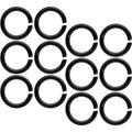 14G 5/16 Black Anodized Seamless Cartilage Ring Set of 12