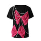 Women's New Arrival Niche Loose Pullover Top With Pearl Chain