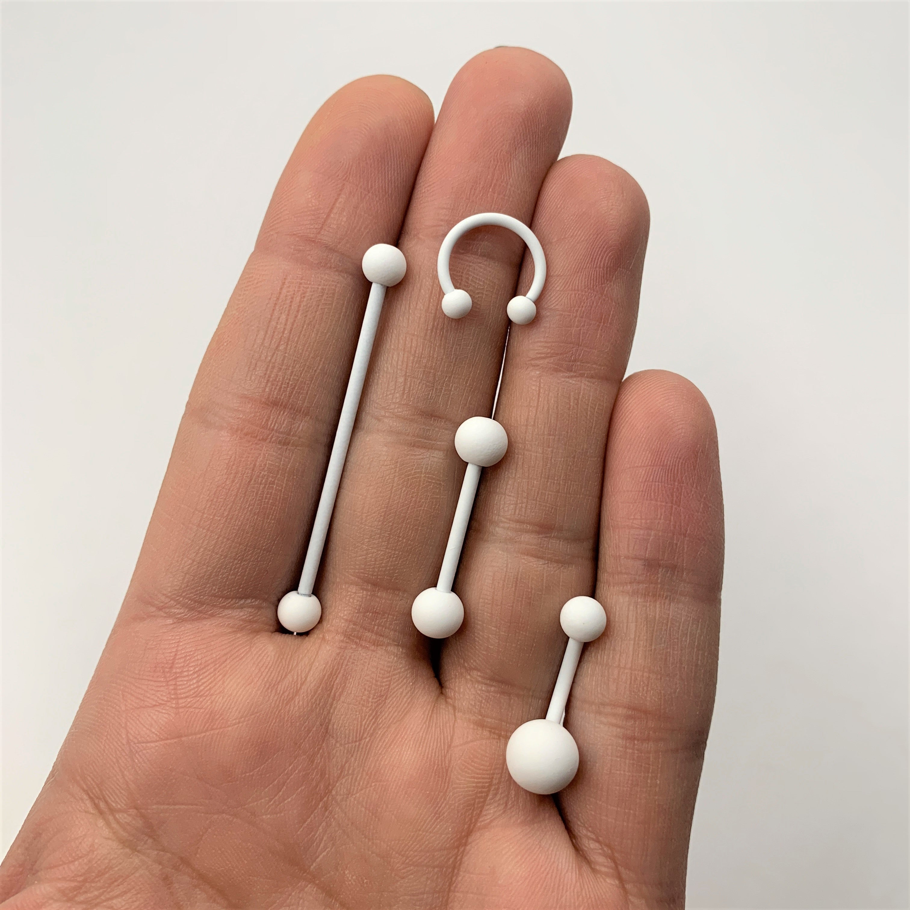 Wonderfully White Matte Belly Ring