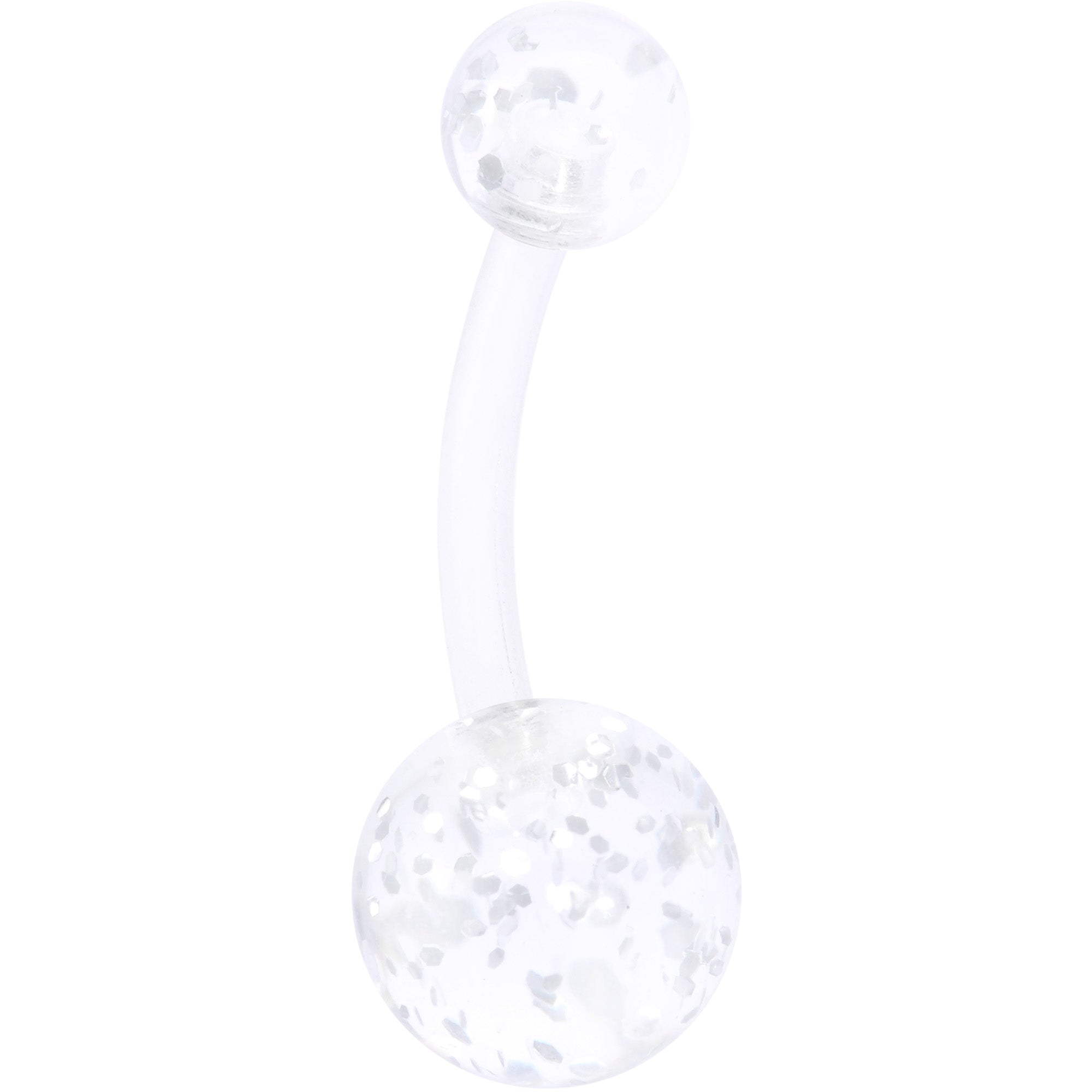 White Faux Opal Clear Gem Rose Gold Tone Aurora Belly Ring Set of 4