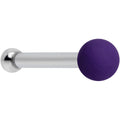 20G 1/4 Purple Matte 2mm Nose Bone