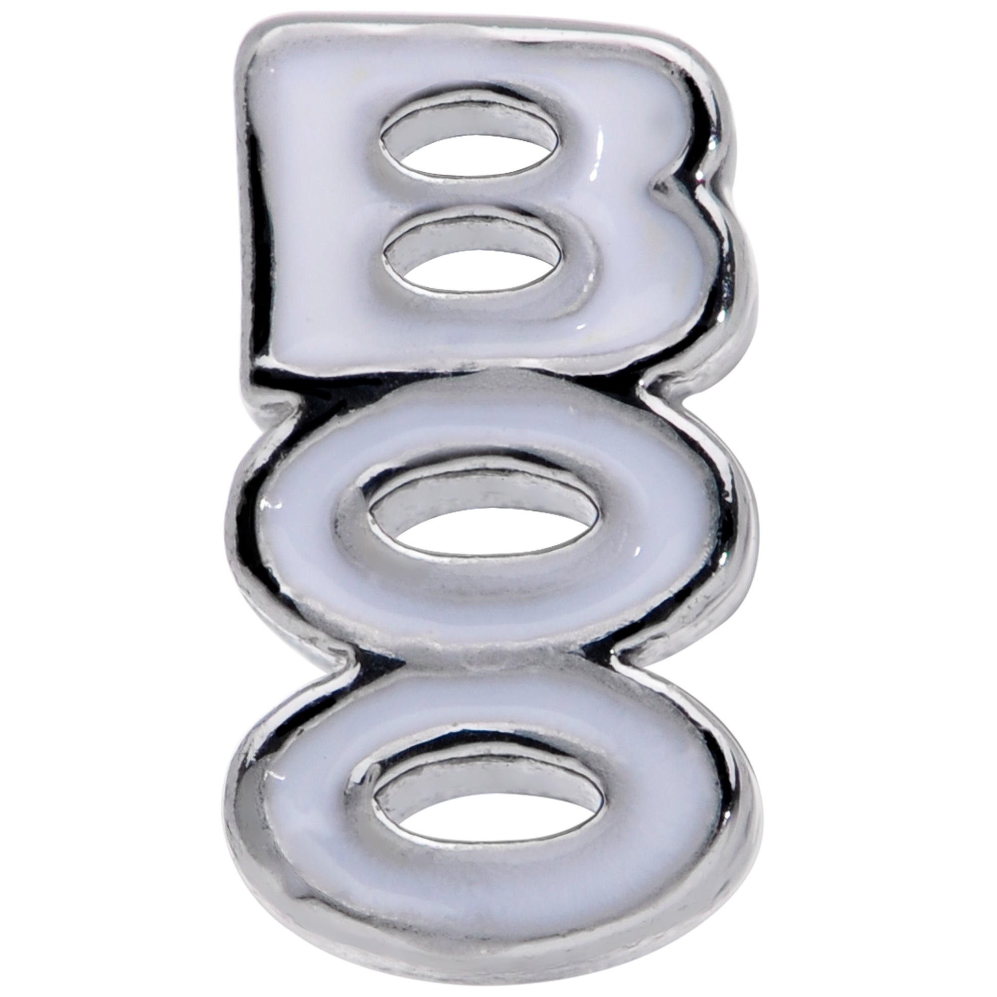 16G 5/16 White Boo Halloween Labret Monroe Tragus
