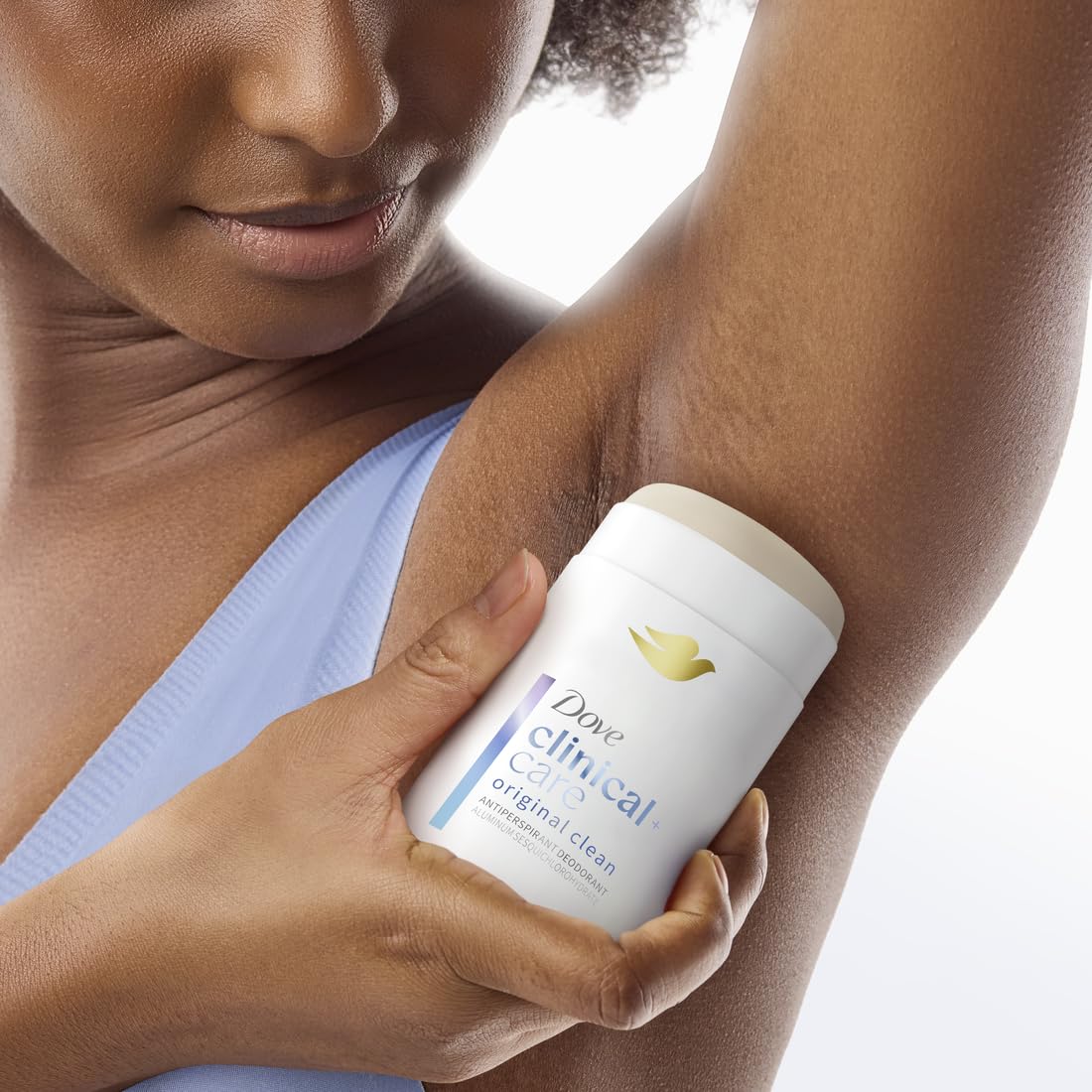 Dove Clinical + Care Antiperspirant Deodorant Invisible Solid Stick for Women Clean Soft for Sensitive Skin Hypoallergenic 2.6 oz