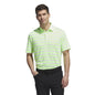 adidas Mens Two Color Stripe Polo Shirt Green Medium