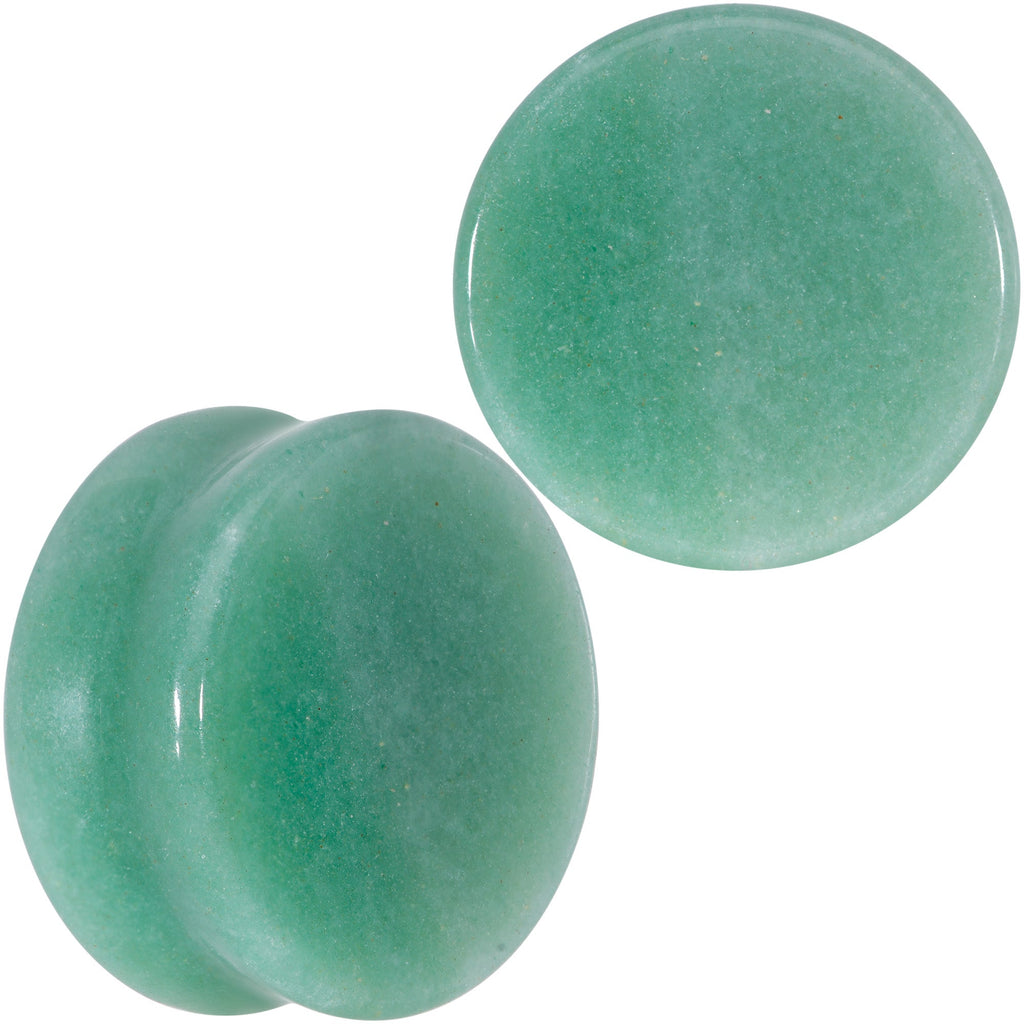 Natural Green Aventurine Stone Saddle Plug Set