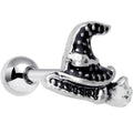 16G 1/4 Broom Witch Hat Halloween Cartilage Tragus Earring