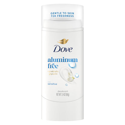 Dove Deodorant Stick Sensitive for 72 Hour Odor Protection Aluminum Free 2.4 oz