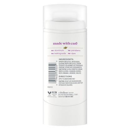 Dove Deodorant Stick for 72 Hour Odor Protection Coconut & Pink Jasmine Aluminum Free 2.4 oz