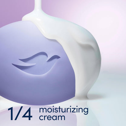 Dove Beauty Bar Gentle Cleanser Anti-Stress Cream Bar Moisturizes To Calm Skin Gentle Bar Soap Cleanser Made With 1/4 Moisturizing Cream 6 pack