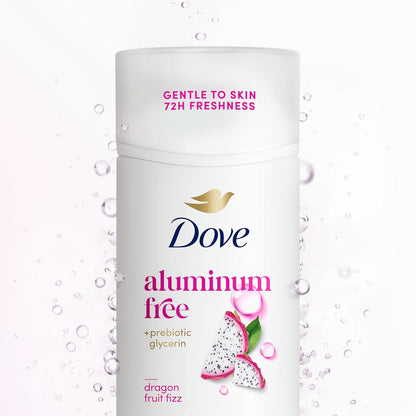 Dove Deodorant Stick Dragon Fruit Fizz for 72 Hour Odor Protection Aluminum Free 2.4 oz