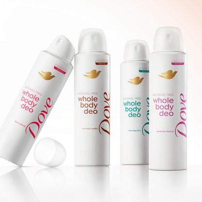 Dove Whole Body Deo Alcohol Free Deodorant Spray for Women Coconut Vanilla 4 oz