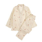 Spring And Summer All Cotton Gauze Cute Cartoon Long Sleeved Pajama Set For Boys And Girls