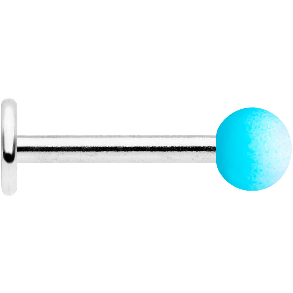 16G 5/16 Blue White Ombre Soft Finish Labret Monroe Tragus