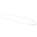 14G White Matte Punk Rock Safety Pin Industrial Barbell 38mm