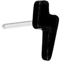 Implant Grade 23 Titanium Black Lightning Threadless Push In Top