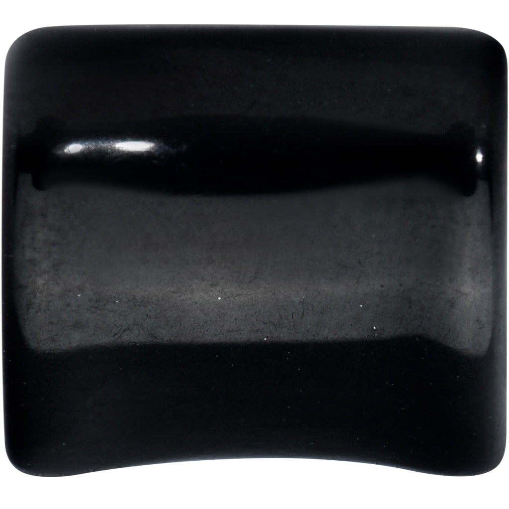 Black Curled Heart Valentines Day Tunnel Plug Set