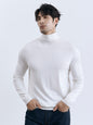 Turn-down Turtleneck Core-spun Knit Sweater For Men Rugged Style