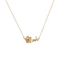 December Birth Flower 3D Pendant Necklace