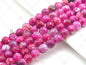 Hot Pink Fire Agate, Round Faceted/Smooth 6mm/8mm/10mm/12mm,SKU#UA115