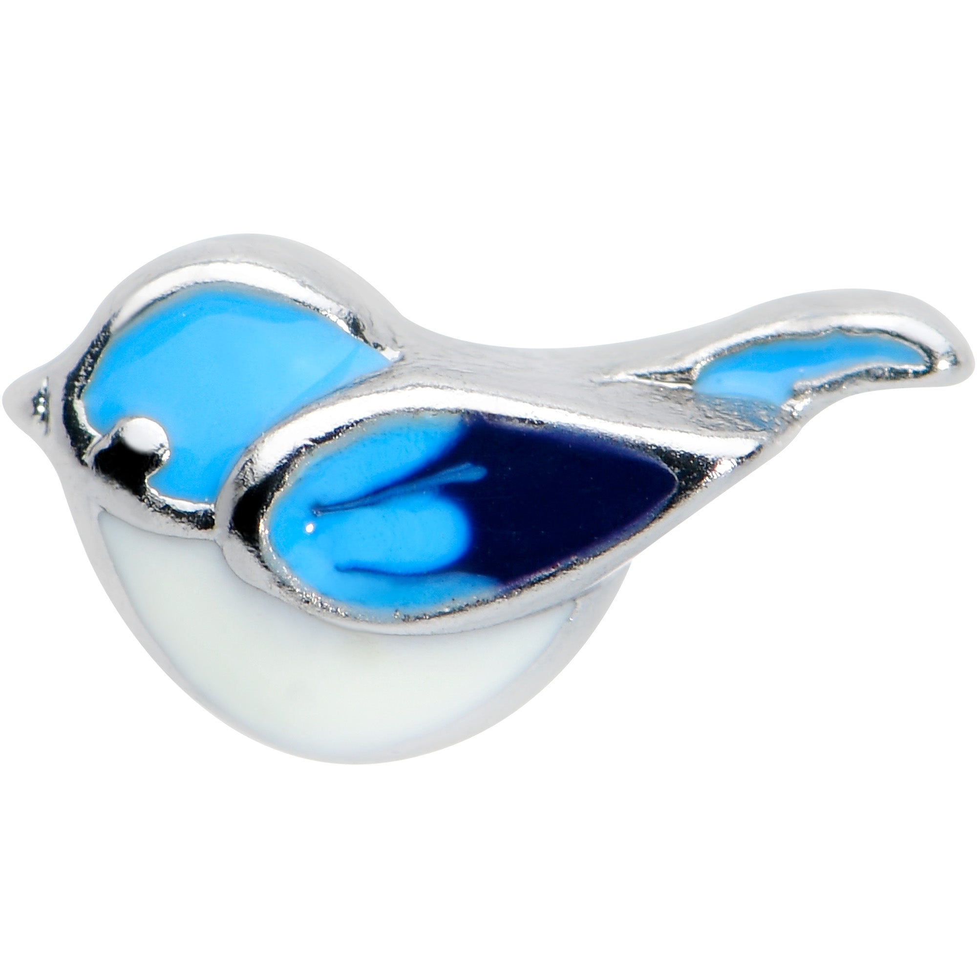 16G 5/16 Happy Little Blue Bird Labret Monroe Tragus