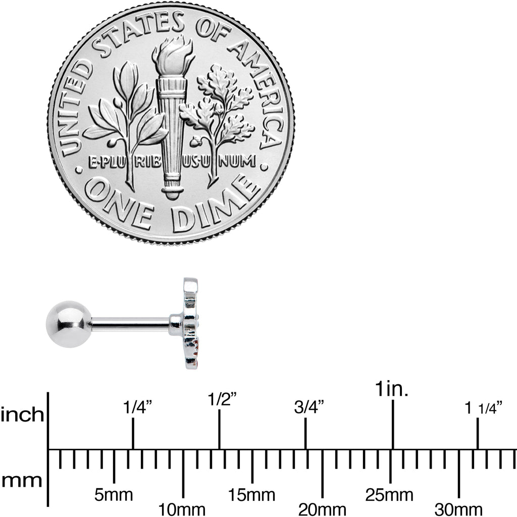 16G 1/4 Witch Hat Ghost Halloween Cartilage Tragus Earring