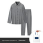 Jacquard Plaid AutumnWinter Mens Pajama Set