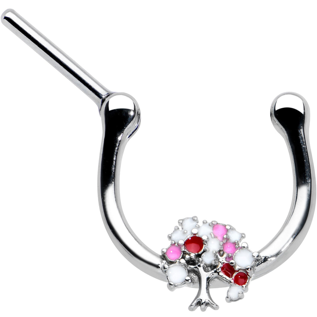 16G 5/16 Luscious Pinks Fruit Tree Cartilage Clicker