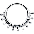 16G 3/8 Splatter Effect Hinged Segment Ring