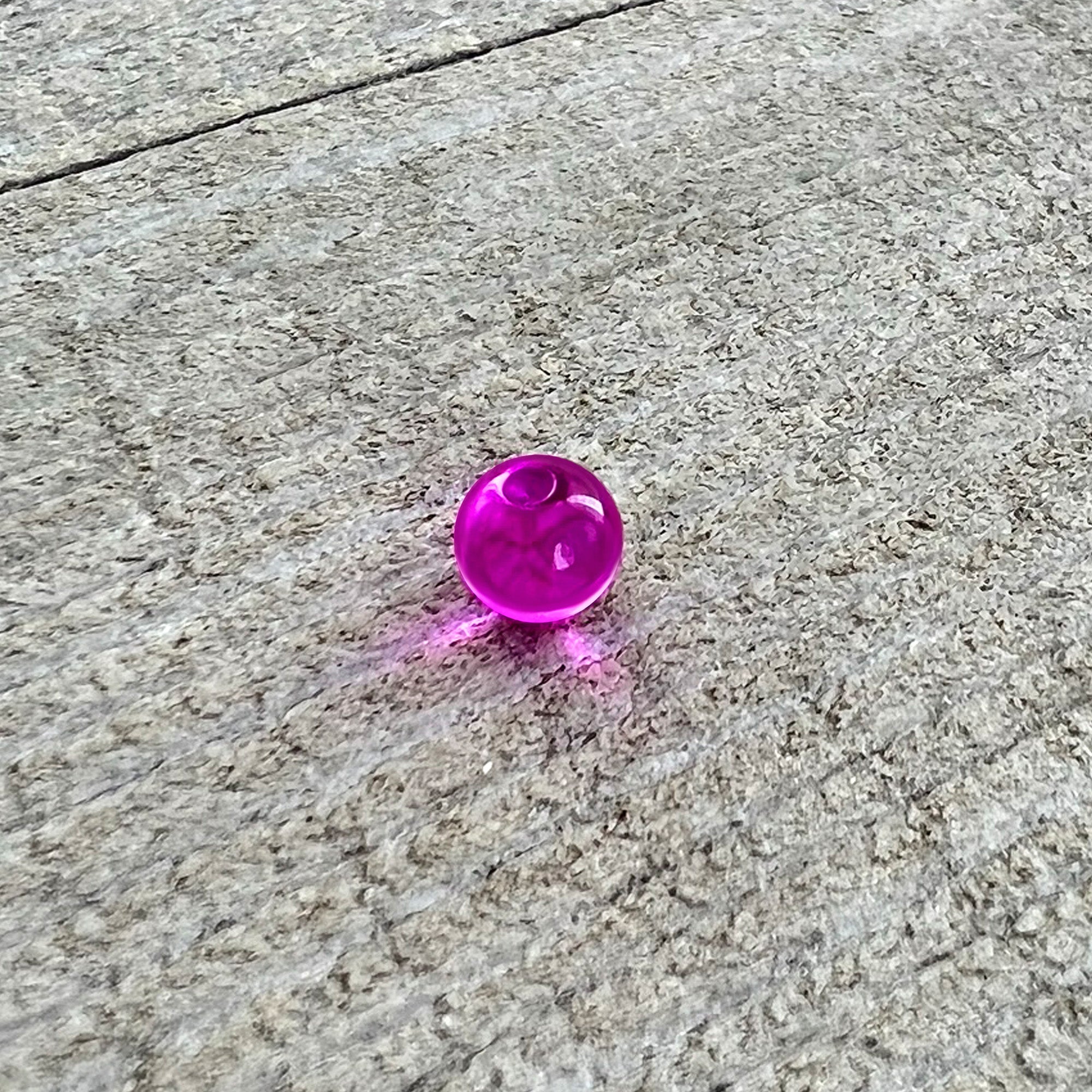 5mm Purple Acrylic UV Glow Captive Bead Ring Replacement Ball