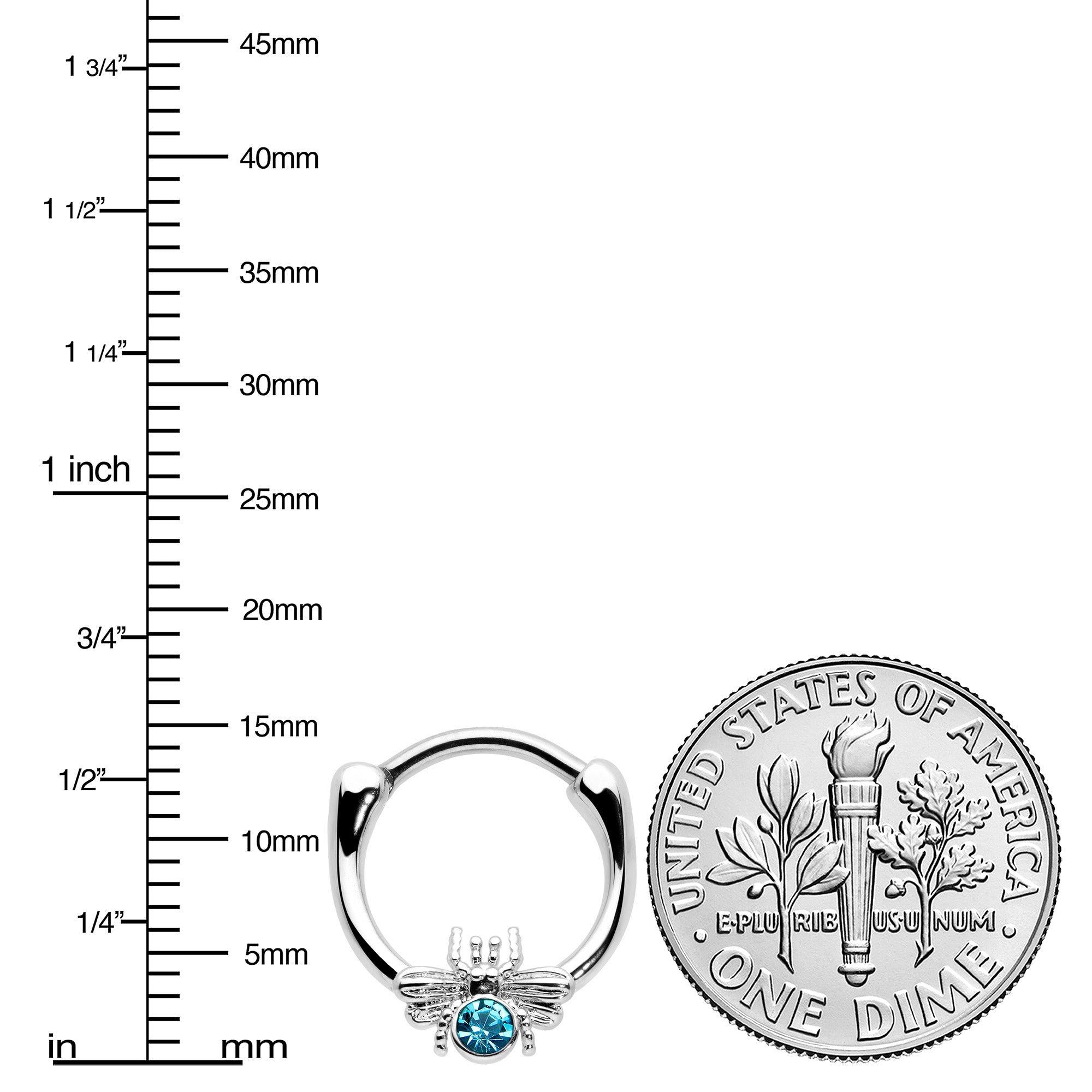 16G 5/16 Blue Gem Ultra Fly Cartilage Clicker