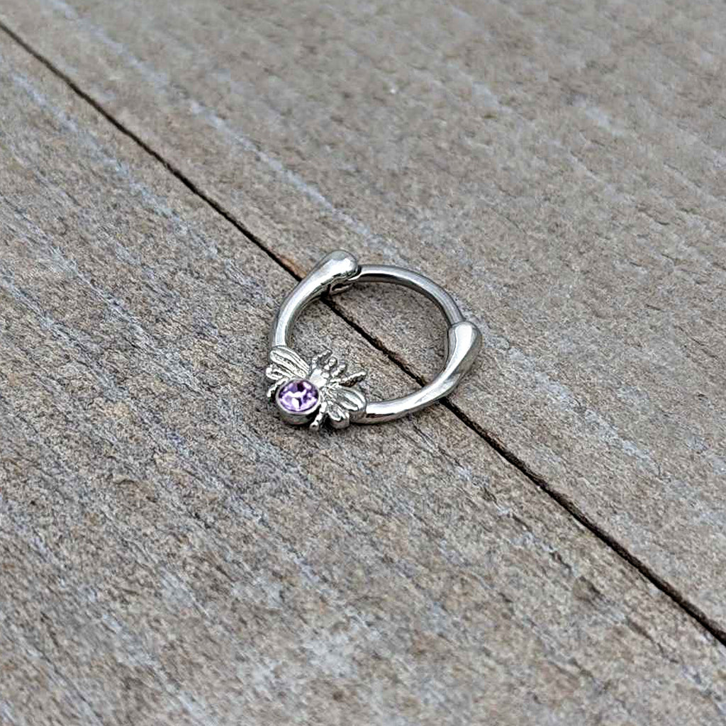 16G 5/16 Purple Gem Ultra Fly Cartilage Clicker