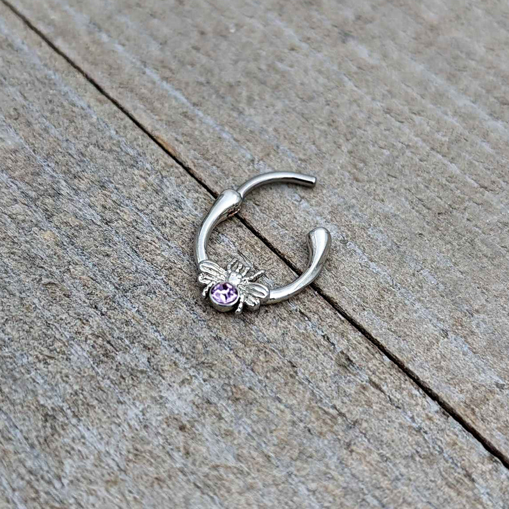 16G 5/16 Purple Gem Ultra Fly Cartilage Clicker